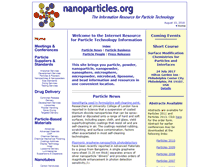 Tablet Screenshot of nanoparticles.org